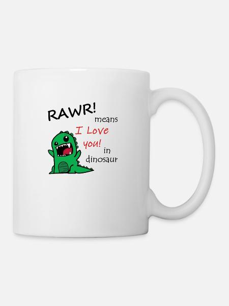 Rawr! - Tasse - Weiß