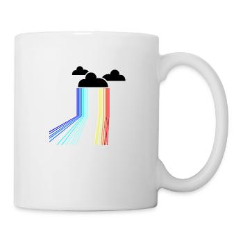 rainbow cloud - Mug - white - Right