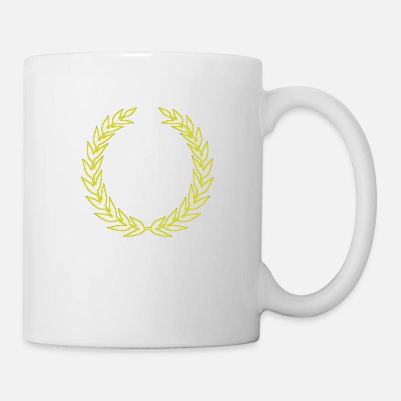 Corona di alloro - Tazza - bianco