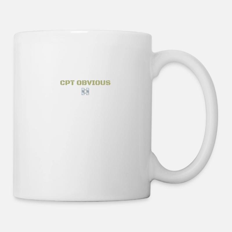 CPT CAPTAIN OBVIOUS - Tasse - Weiß