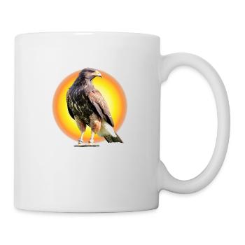 Harris Hawk - Wüstenbussard - Sun - Tasse - Weiß - Rechts