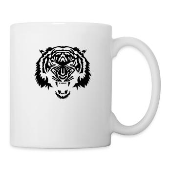 tiger tribal wild animal tiger 3 - Mug - white - Right