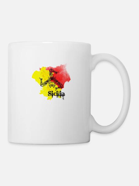 sicilia - Tasse - Weiß