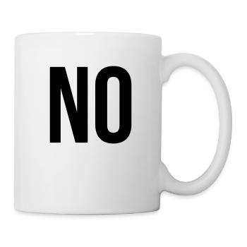 no - Mug blanc - blanc - Droite