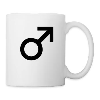 mars_and_male_symbol - Mug blanc - blanc - Droite
