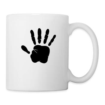hand - Tasse - Weiß - Rechts