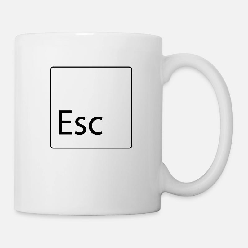 esc - Tasse - Weiß