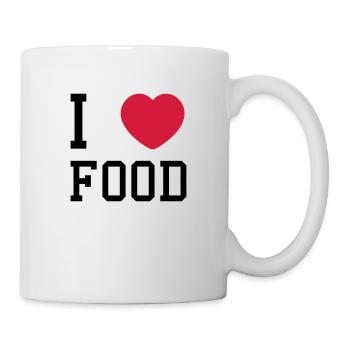 i heart food - Tasse - Weiß - Rechts