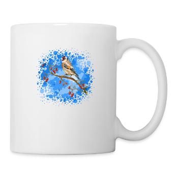 Oiseau chardonneret - Mug blanc - blanc - Droite