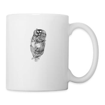 zentangle no two black - Mug - white - Right