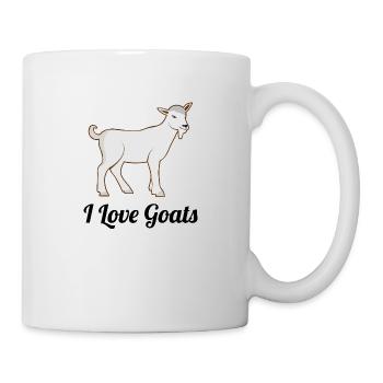 I LOVE GOATS - Mug - white - Right