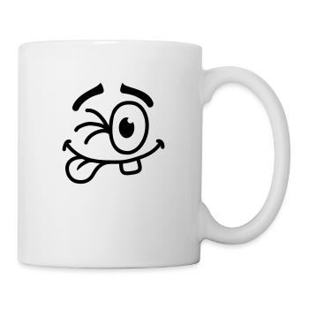 Cool Smiley Face - Mug - white - Right