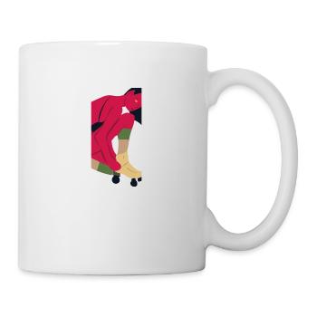 Roller Skate Teufel - Tasse - Weiß - Rechts