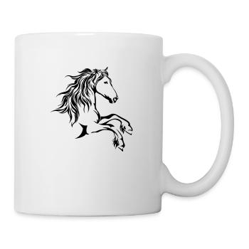 pferdekopf - Tasse - Weiß - Rechts