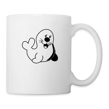 Seehund1 - Tasse - Weiß - Rechts