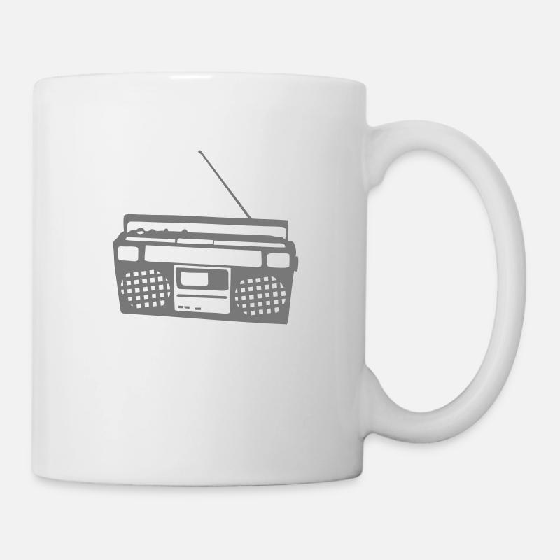 old radio cassette 8 - Mug - white
