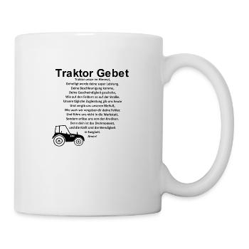 Chemise de prière tracteur - Mug blanc - blanc - Droite