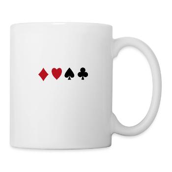 Kartenspiel - Tasse - Weiß - Rechts