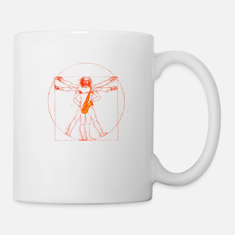 Da Vinci saxophone - Mug blanc - blanc