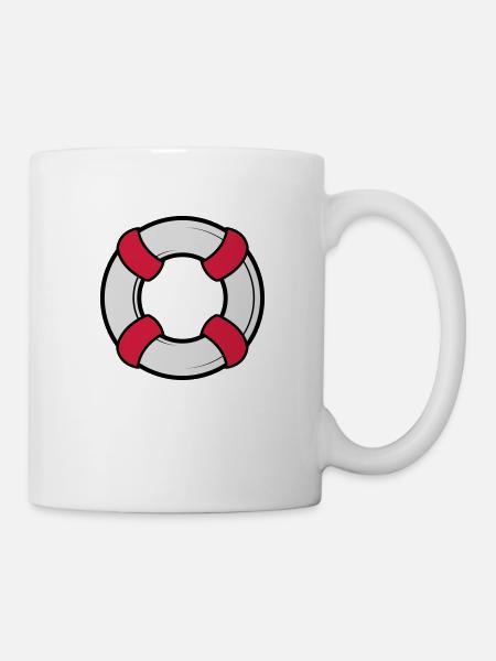 Rettungsring - Tasse - Weiß