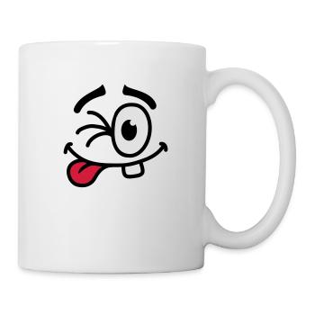 Cool Smiley Face - Mug - white - Right