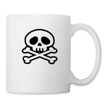 totenkopf piraten - Tasse - Weiß - Rechts