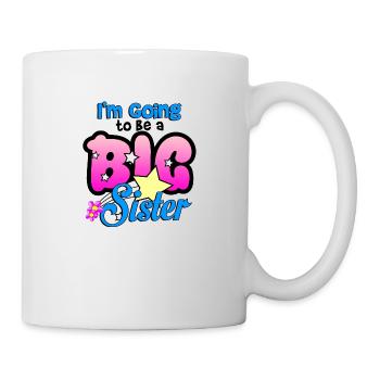 Big sister to be - Tasse - Weiß - Rechts