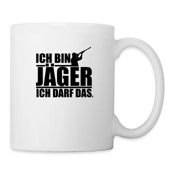 Chasseur - Mug blanc - blanc - Droite