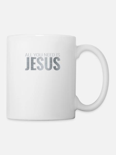 Alles was du brauchst Christlich - Tasse - Weiß