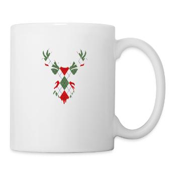 Double exposure deer - Mug - white - Right