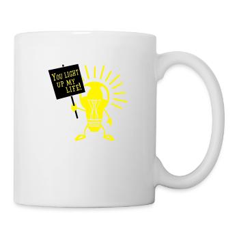 You light up my life - Tasse - Weiß - Rechts