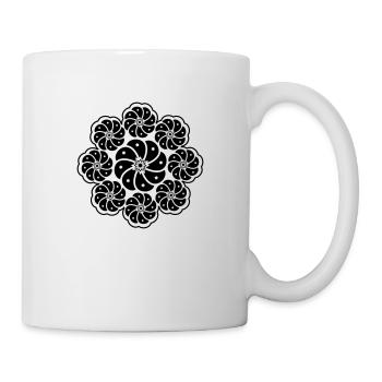 Peyote Kaktus, Huichol, Indianer, Meskalito - Tasse - Weiß - Rechts