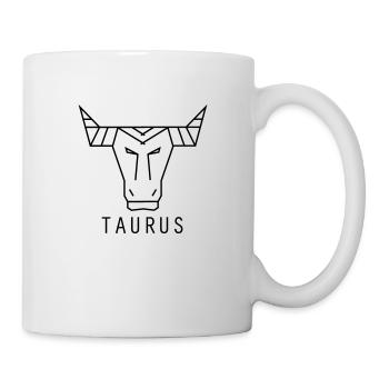 Taureau - Mug blanc - blanc - Droite