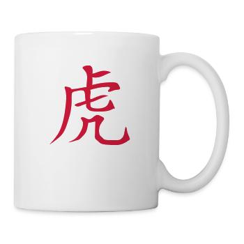 Tiger chinesische Sternzeichen Tiger - Tasse - Weiß - Rechts