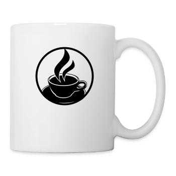 Coffee Cup Logo - Tasse - Weiß - Rechts