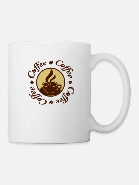 Coffee Logo - Mug blanc - blanc