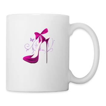 High-Heel - Tasse - Weiß - Rechts
