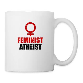 Athéiste Féministe - Mug blanc - blanc - Droite