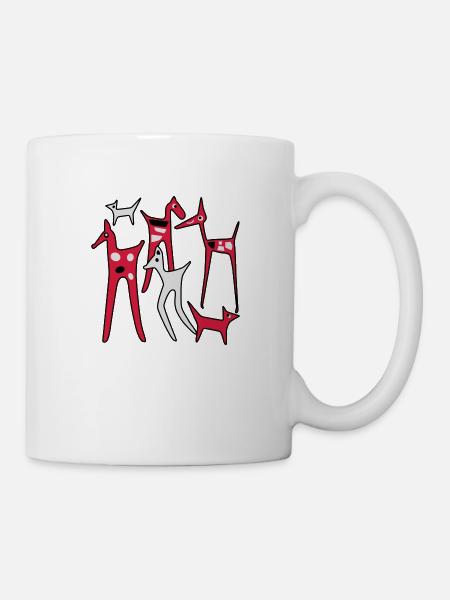 animaux stylisés - Mug blanc - blanc