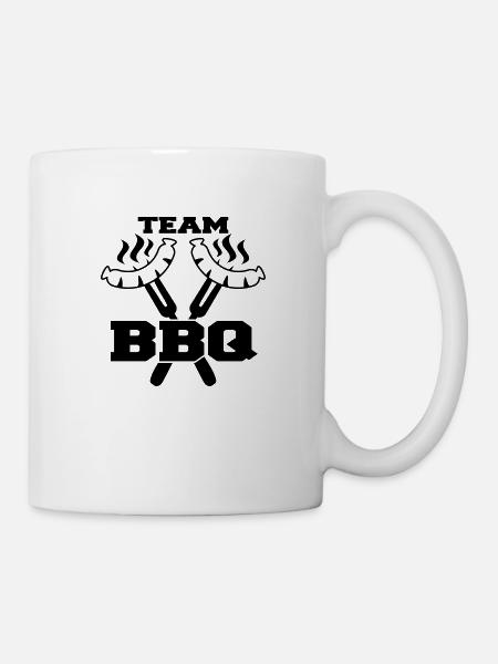Team BBQ Logo - Taza - blanco