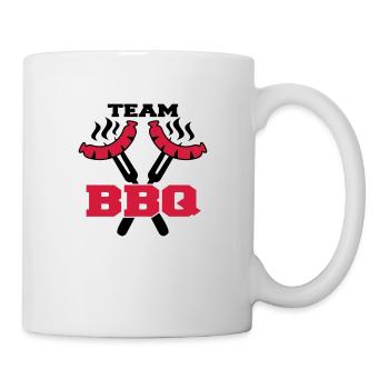 Team BBQ Logo - Tasse - Weiß - Rechts