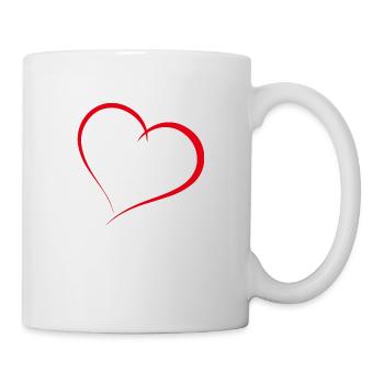 Heart Valentine's Day - My heart for YOU! - Mug - white - Right