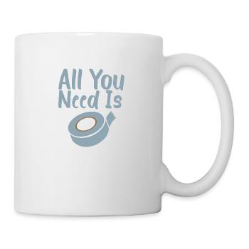 Duct Tape All you need is Duct Tape - Gift idea - Mug - white - Right