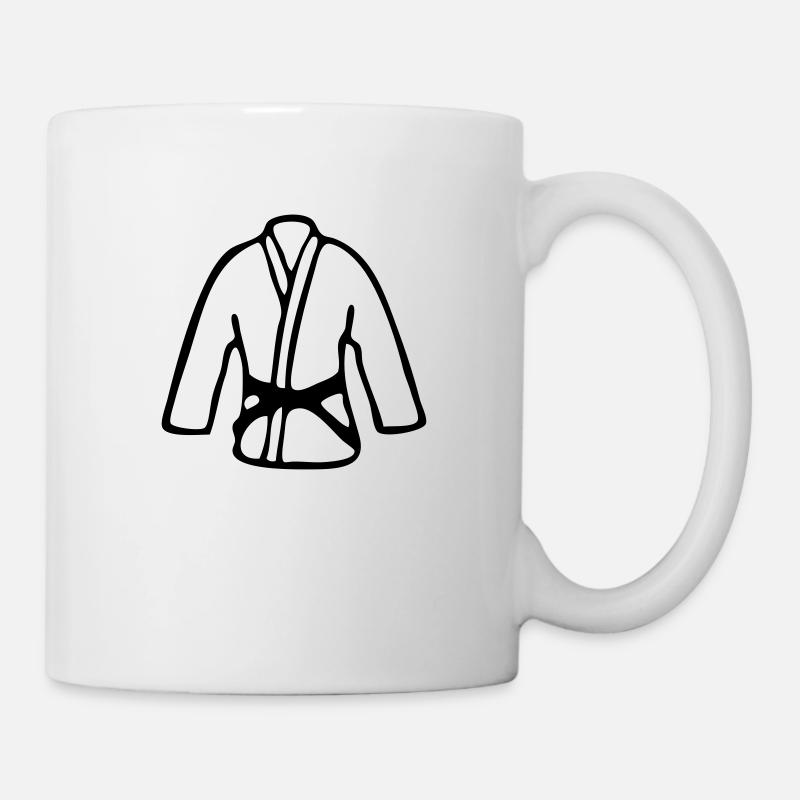 brazilian jiu jitsu bjj gi top - Mug blanc - blanc