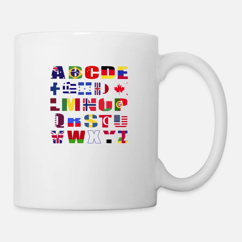 Flaggen - Tasse - Weiß