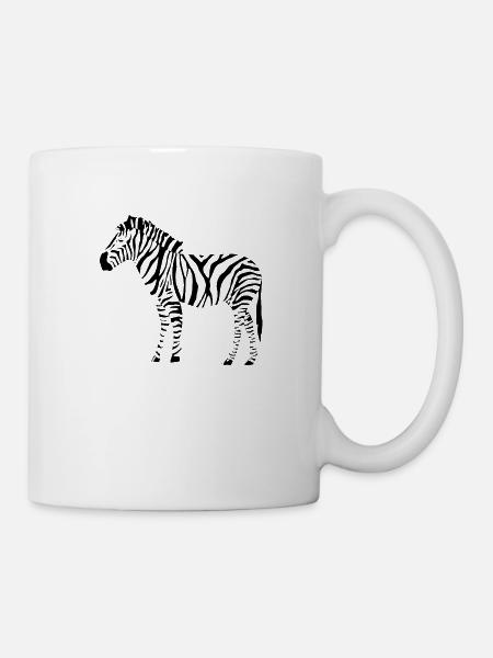 Zebra - Tasse - Weiß