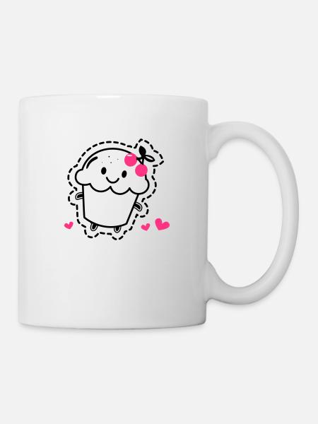 Muffin - Tasse - Weiß