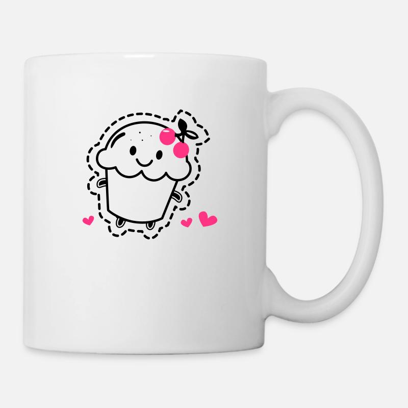 Muffin - Tasse - Weiß