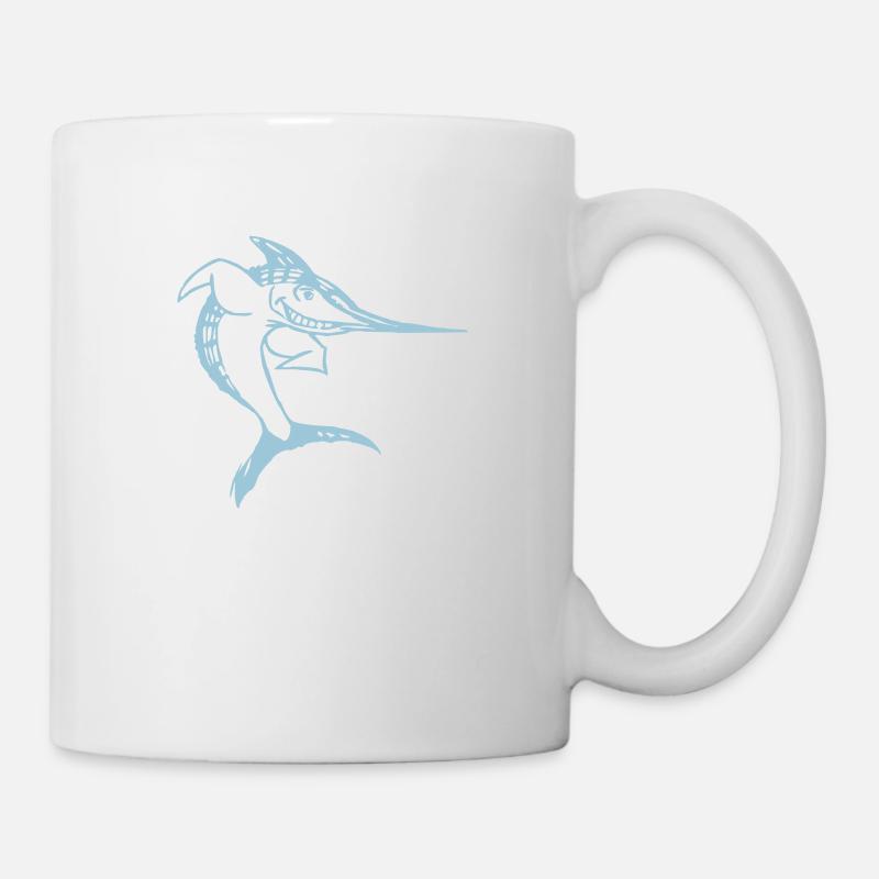 Hai Fisch Schwertfisch - Tasse - Weiß
