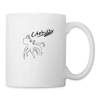 Cthulhu - Conception romantique drôle de Cutehulhu - Mug blanc - blanc - Droite